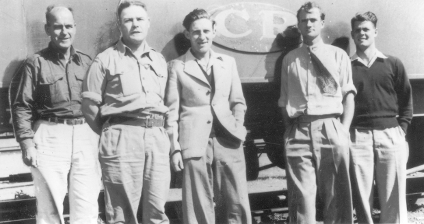    L to R, Jerry Whitlock, Ted Caspers, Don Graham, Dave Hocking and Eric Crisp.
